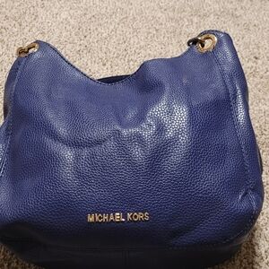 Michael Kors Navy Hobo Bag GUC